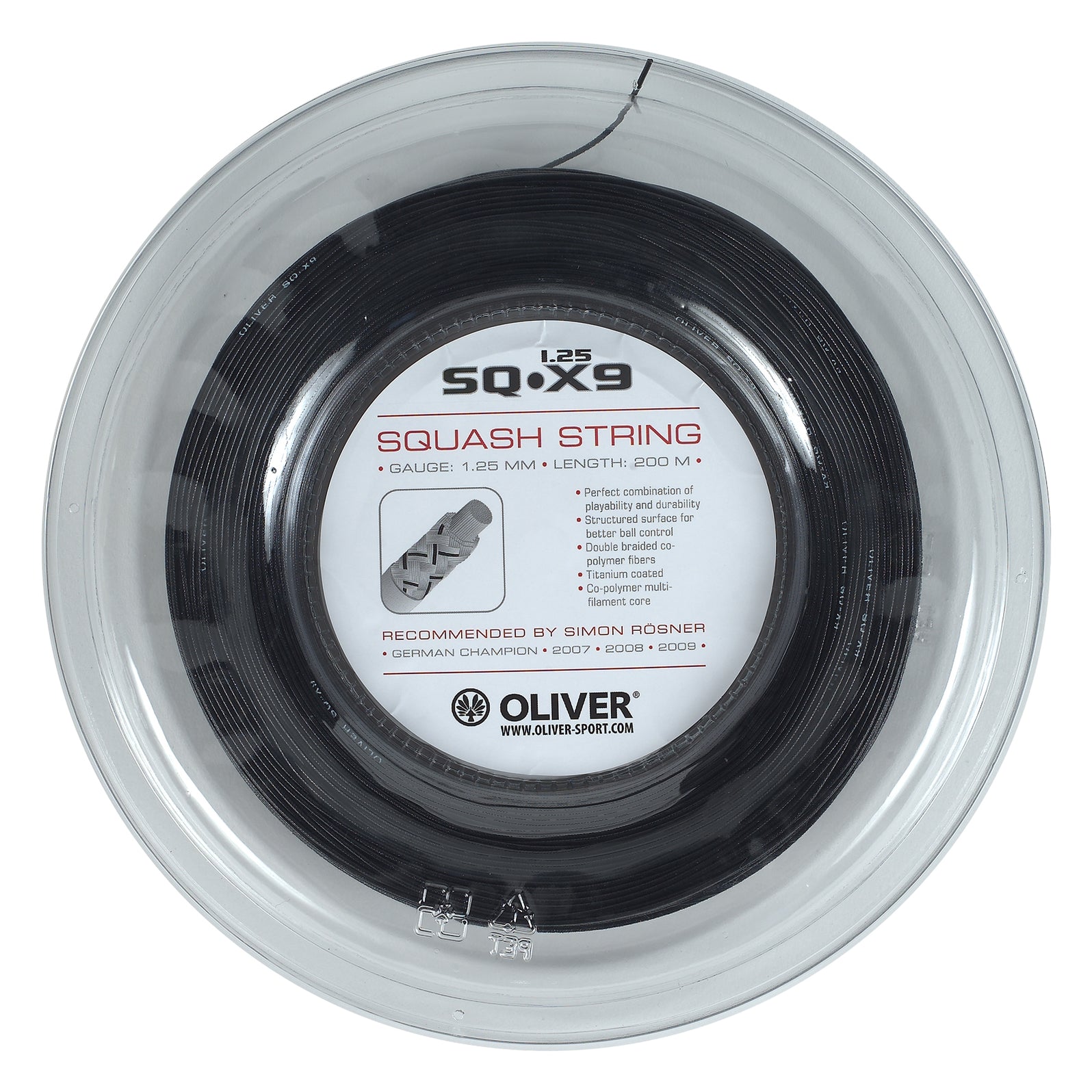 oliver-sq-x9-squashsaite-1-25-mm-200-m-rolle-strukturierte-oberfl-che image 2
