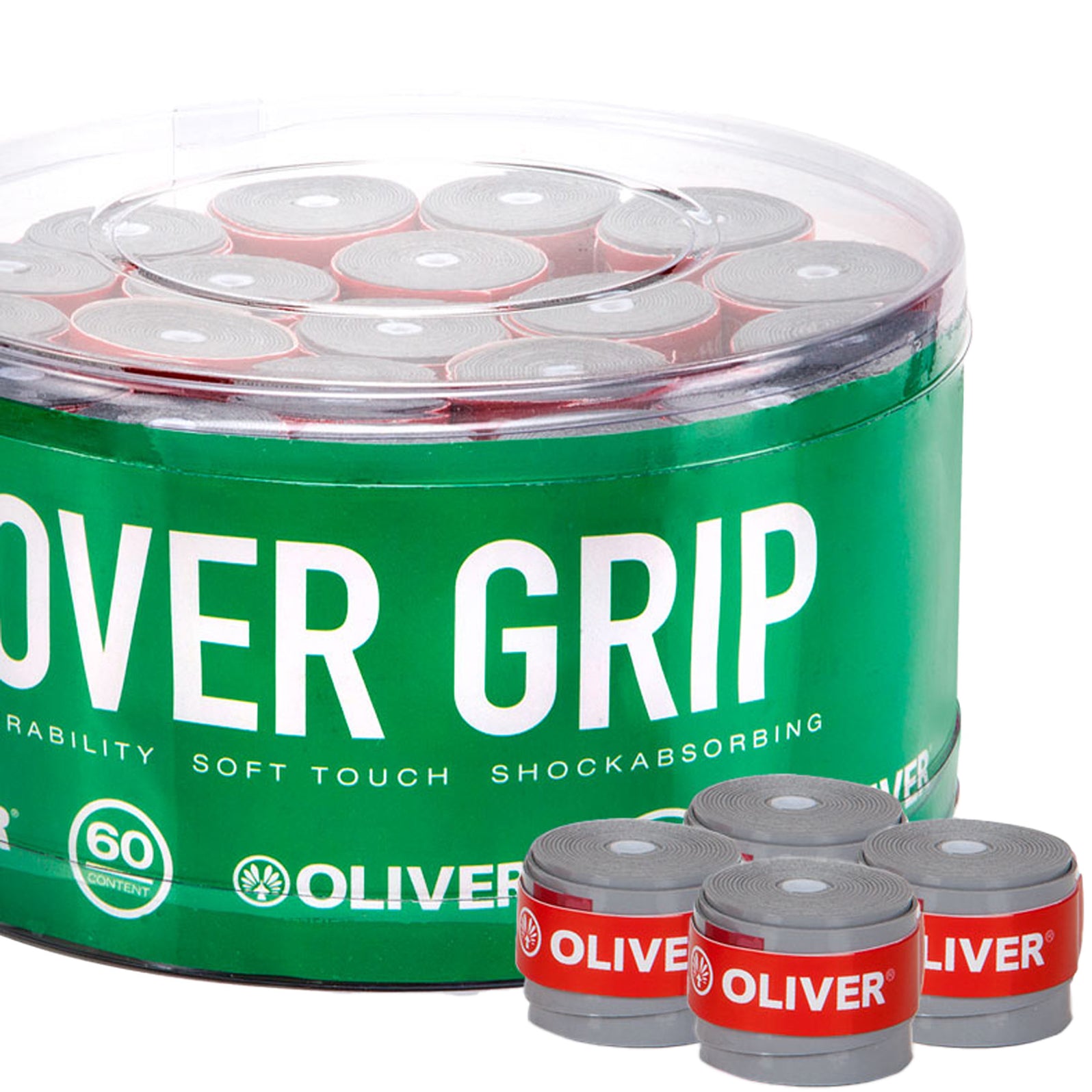 oliver-over-grip-box-60-badminton-und-squash-overgrips-in-grau-gelb-oder-wei image 4