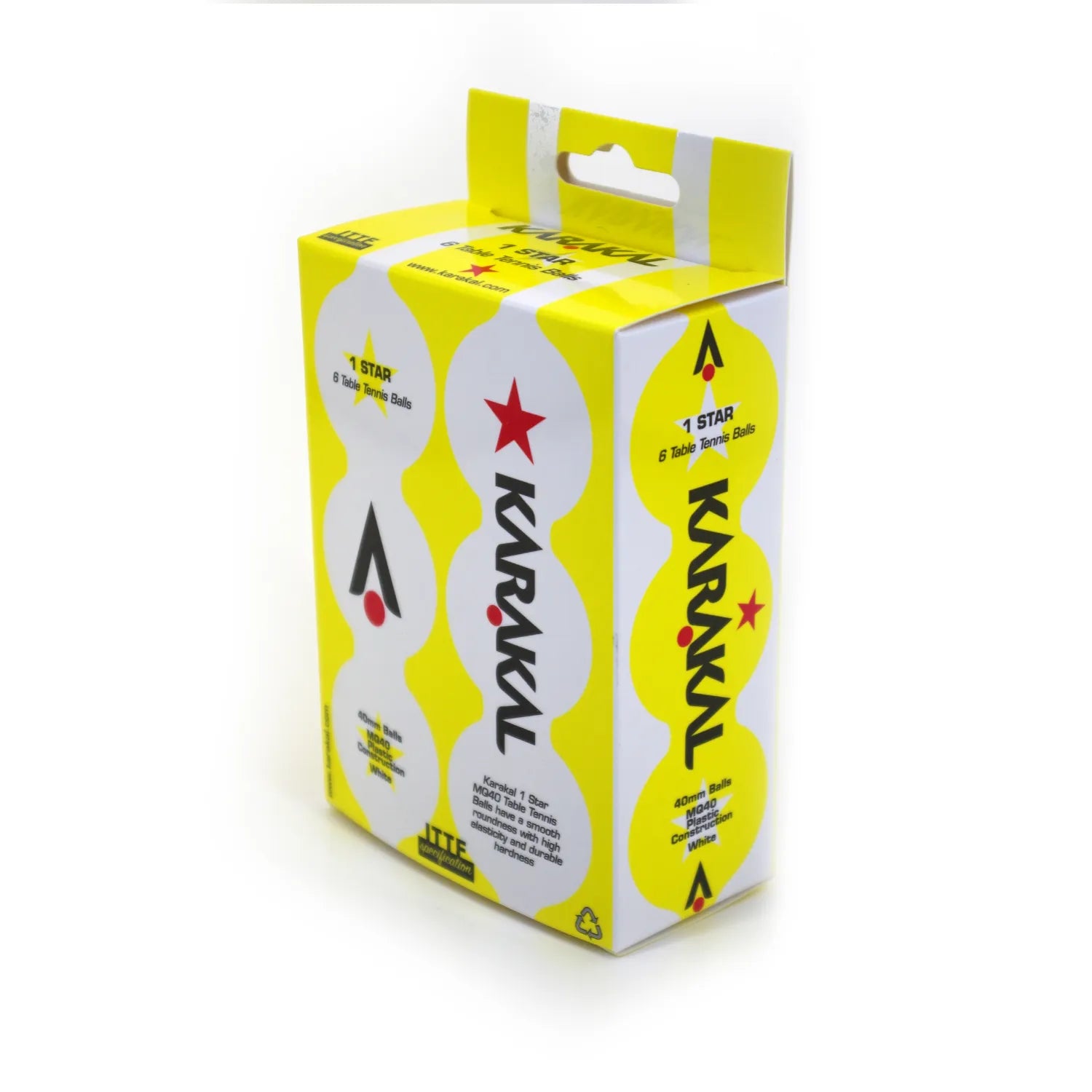 karakal-1-star-mq40-tischtennisb-lle-6er-pack-ittf-zugelassen-40mm image 2
