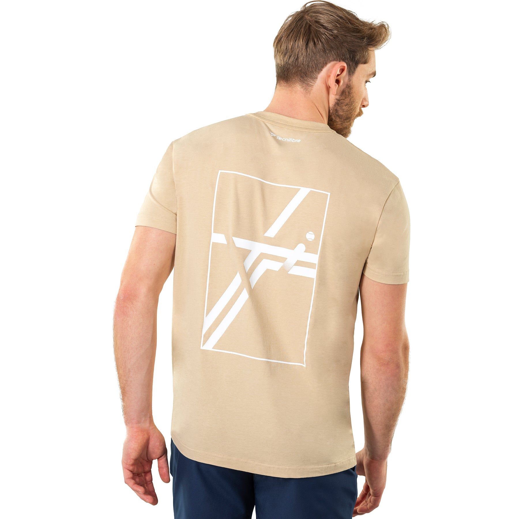 tecnifibre-t-shirt-graphic-tee-homme-sand-leichtes-herren-tennisshirt-mit-grafik image 5