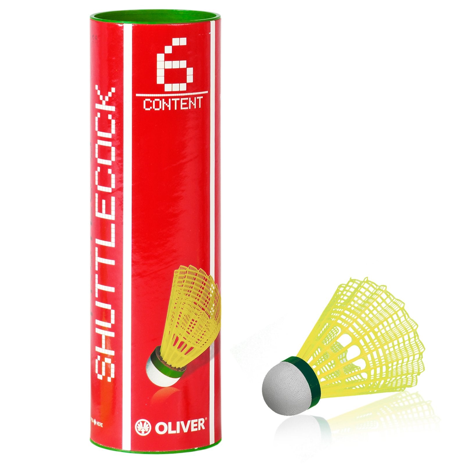 oliver-pro-tec-5-badmintonb-lle-nylon-6er-dose-gelb-gr-n-slow image 2