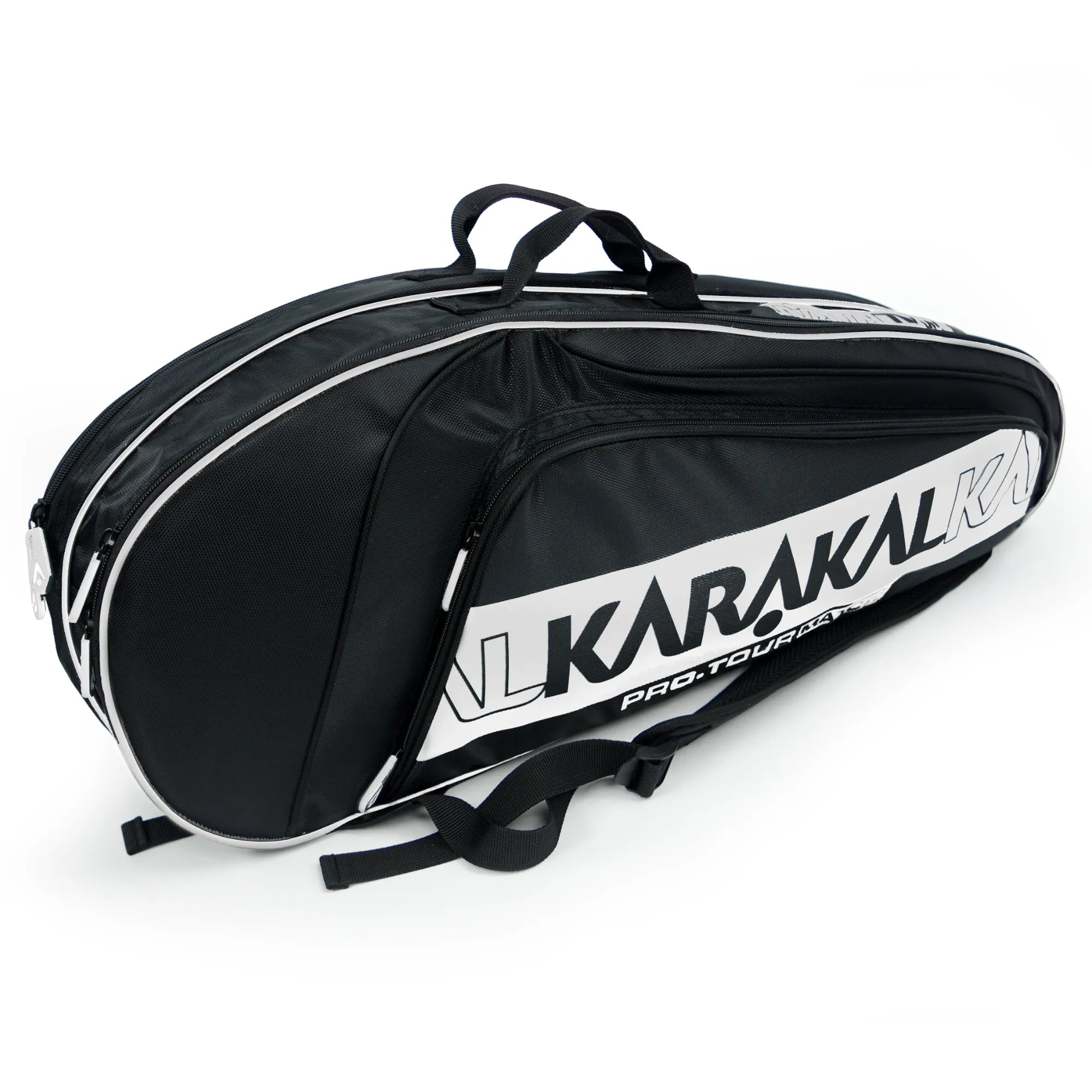 karakal-pro-tour-match-2-2-racket-bag-4-schl-ger-tasche-white-vielseitig-tragbar image 1