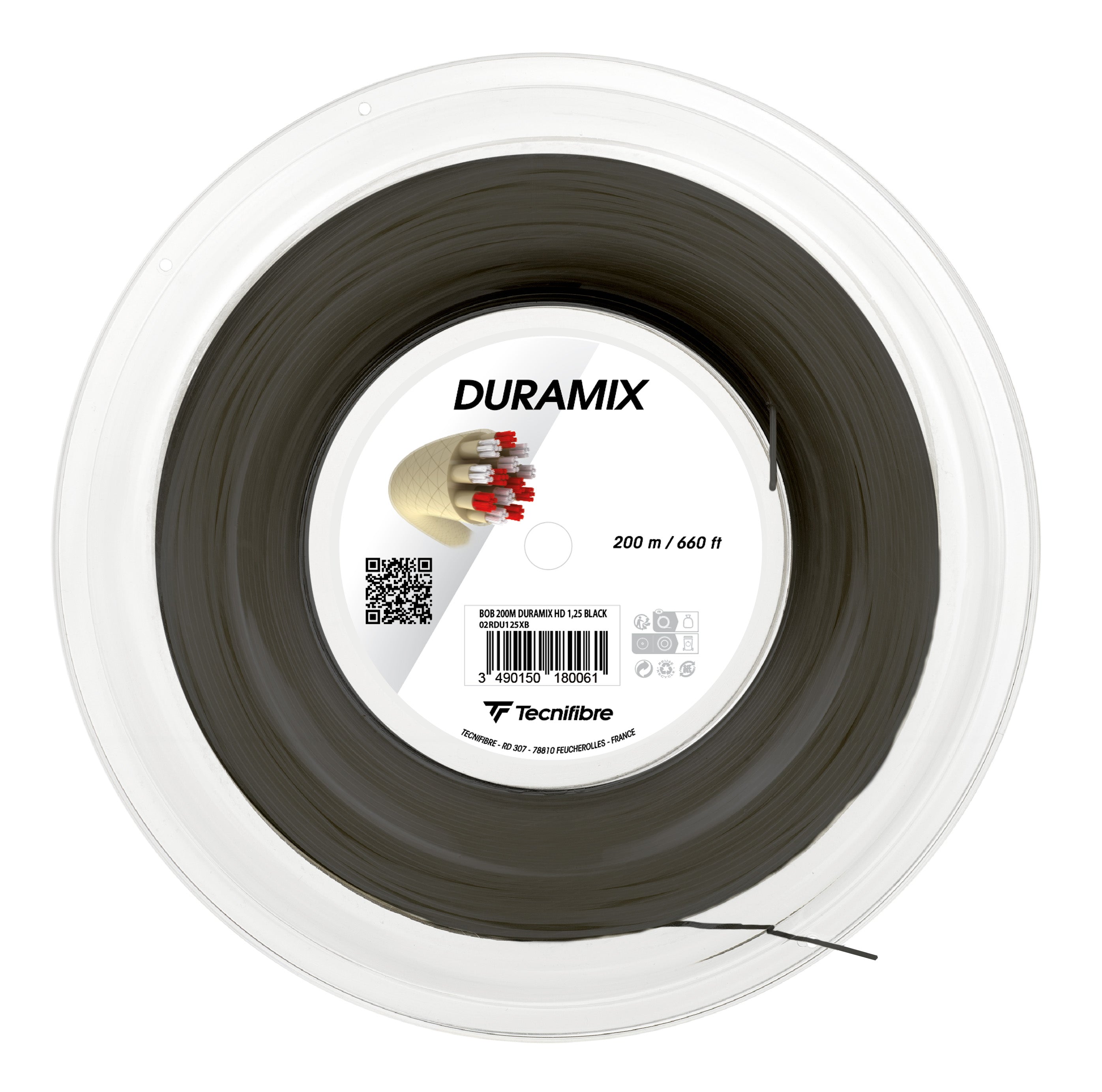 tecnifibre-duramix-hd-black-multifilament-tennissaite-200-m-rolle image 3