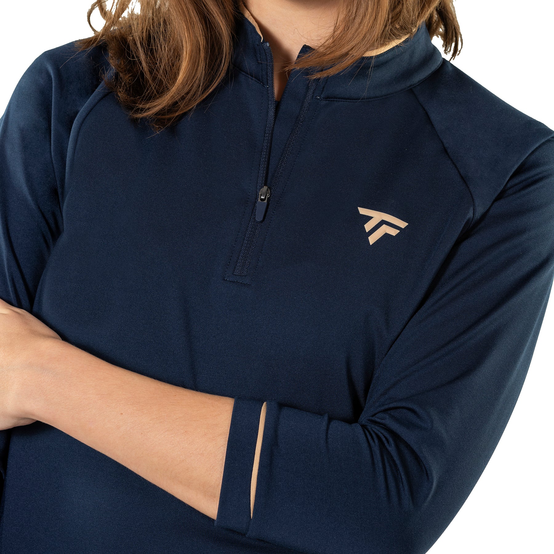 tecnifibre-sweat-technique-thermo-zip-3-4-arm-damen-marine image 4