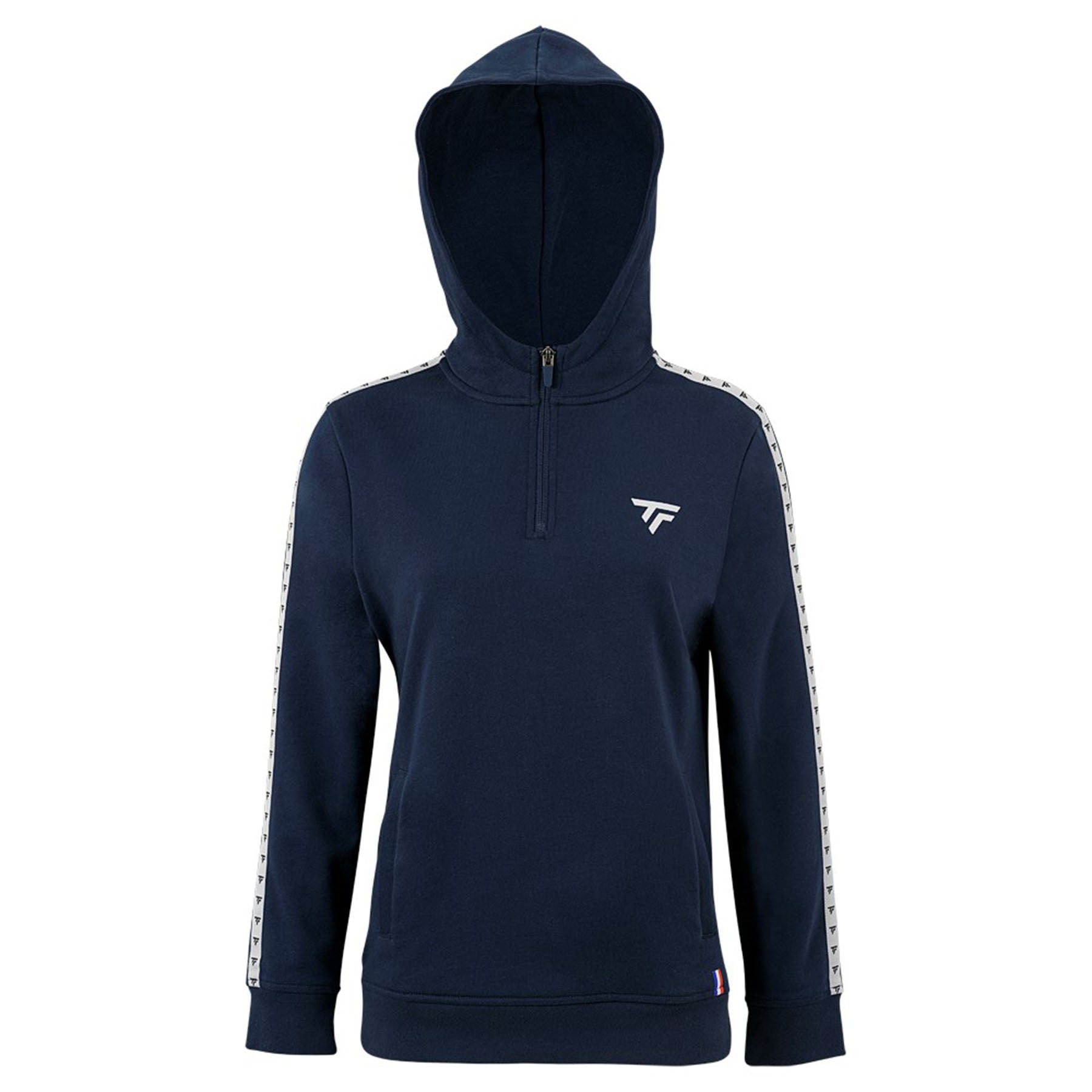 tecnifibre-zipper-hoodie-femme-damen-kapuzenpullover-mit-halbem-rei-verschluss-g image 2