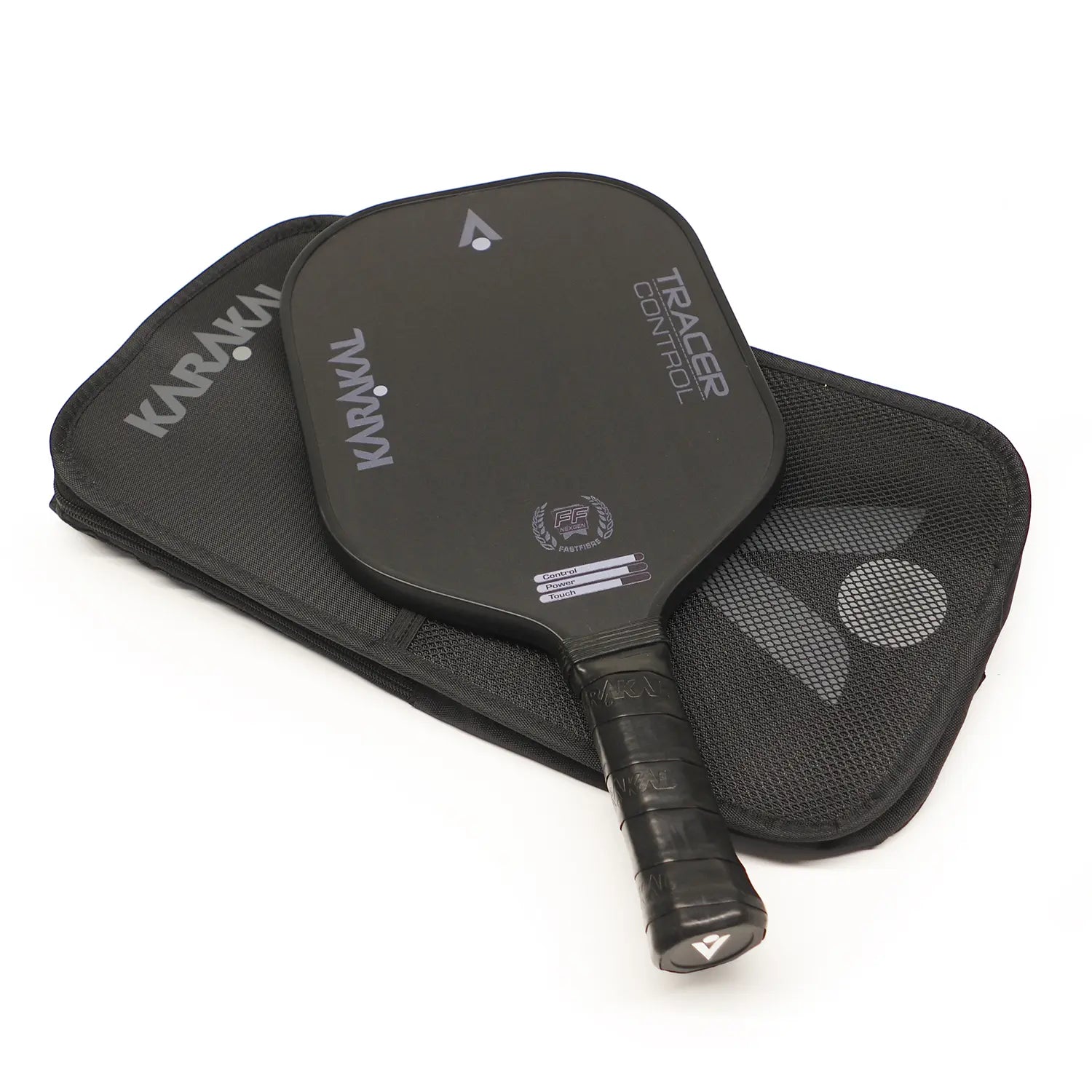karakal-tracer-control-grey-pickleball-paddle-texturierte-oberfl-che image 2