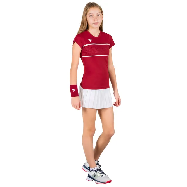 tecnifibre-team-tech-t-shirt-m-dchen-cardinal-kurz-rmeliges-tennisshirt-mit-tecn image 1