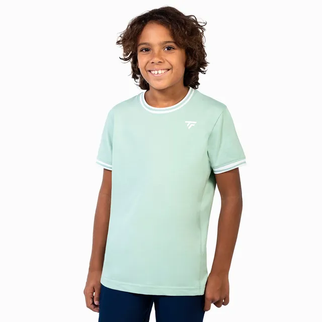 tecnifibre-t-shirt-stretch-tee-sage-jungen-bio-baumwolle-elastisch image 1