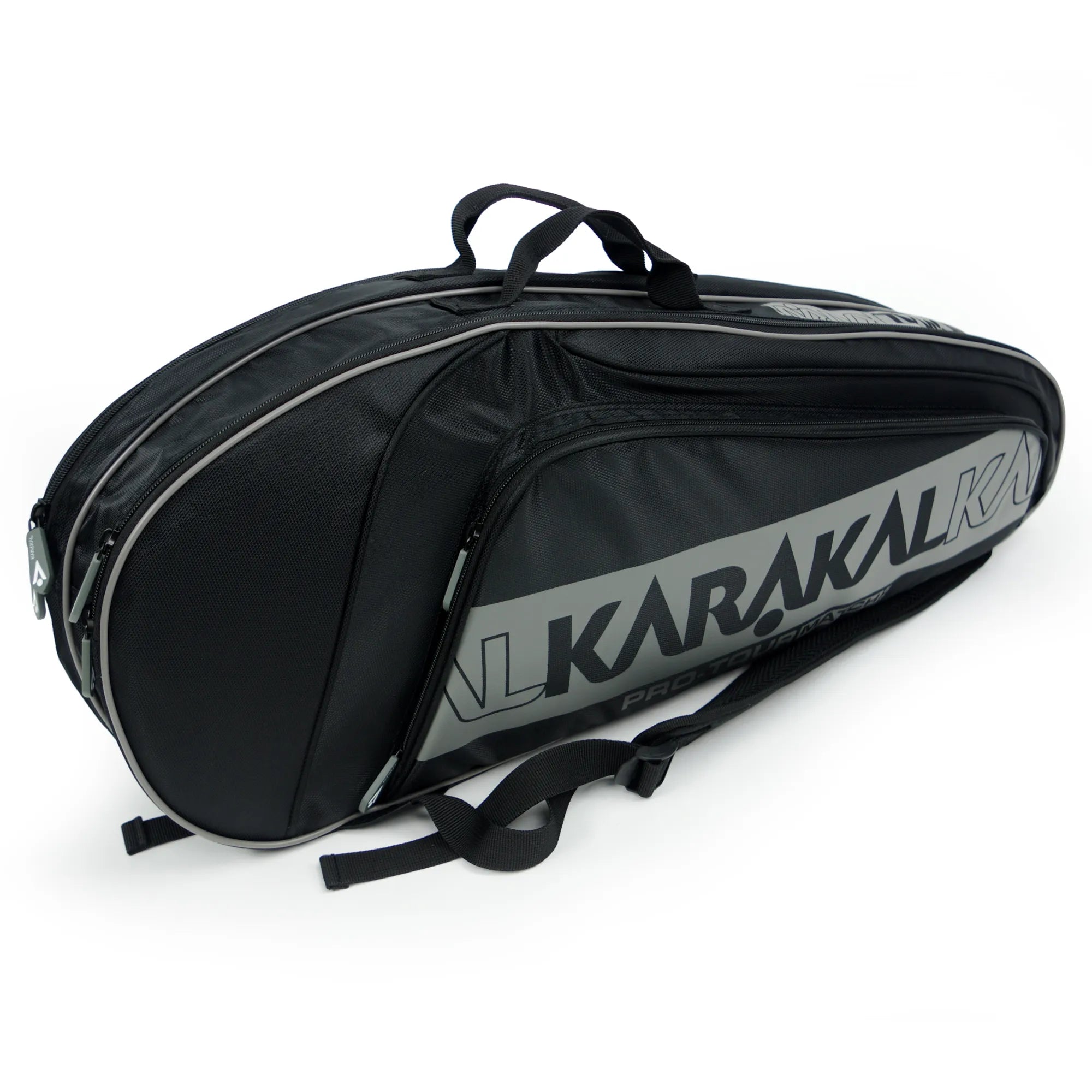 karakal-pro-tour-match-2-2-racket-bag-grau-4-schl-ger-tasche-f-r-tennis-squash-b image 1