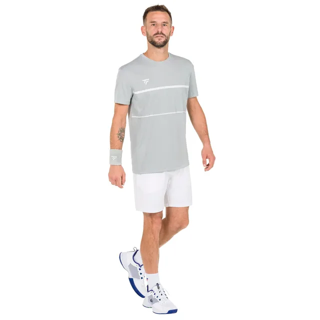 tecnifibre-team-tech-tee-silver-homme-herren-t-shirt-mit-logo-normale-passung image 1