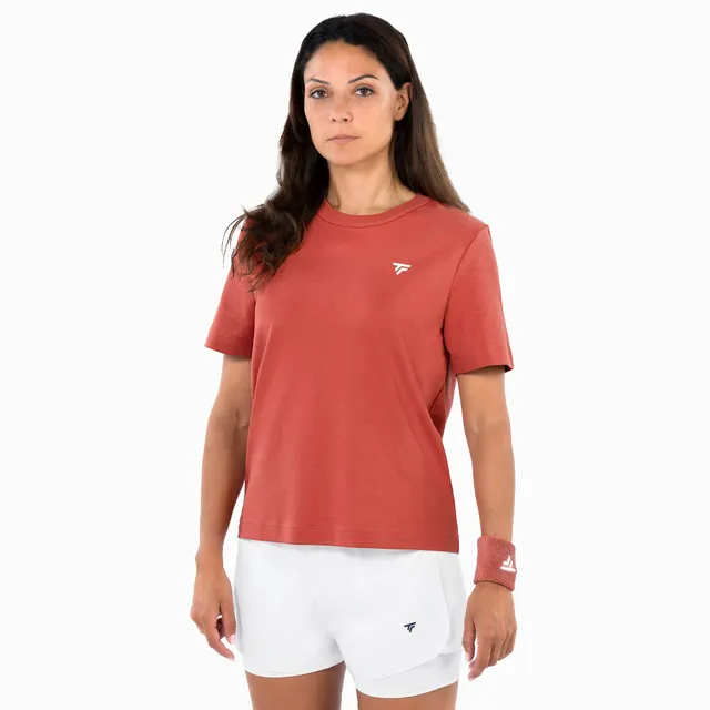 tecnifibre-graphic-tee-femme-terracotta-t-shirt-aus-bio-baumwolle image 1