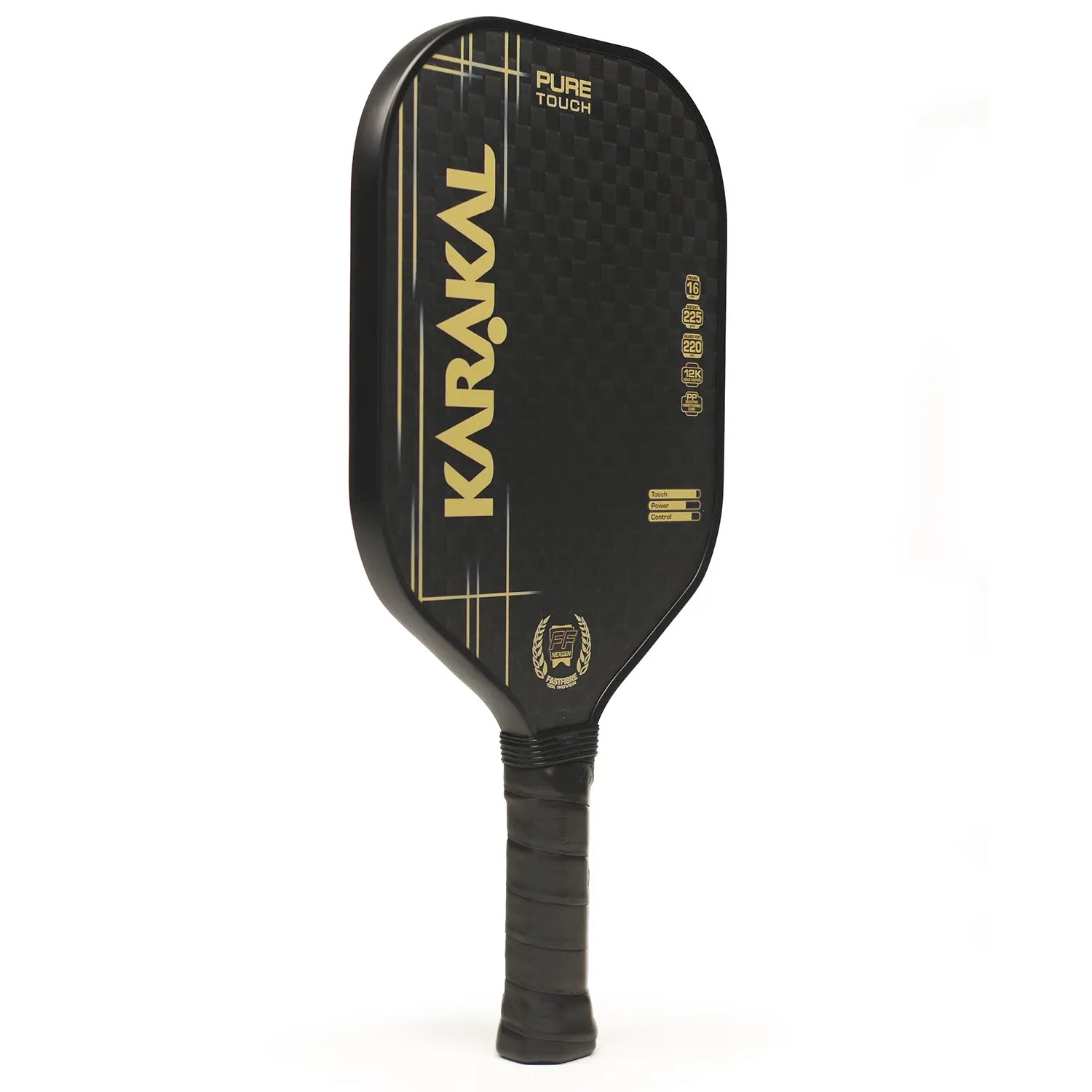 karakal-pure-touch-gold-pickleball-paddle-fast-fibre-paddle-mit-cover-f-r-pr-zis image 8