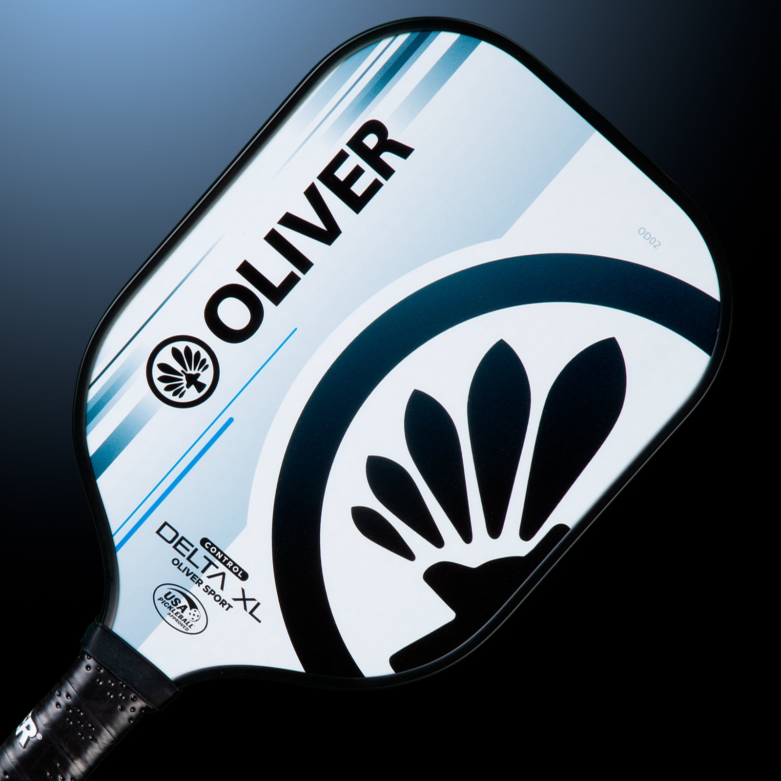 oliver-delta-xl-control-pickleball-schl-ger-wei-grau-16-mm-fiberglas image 2