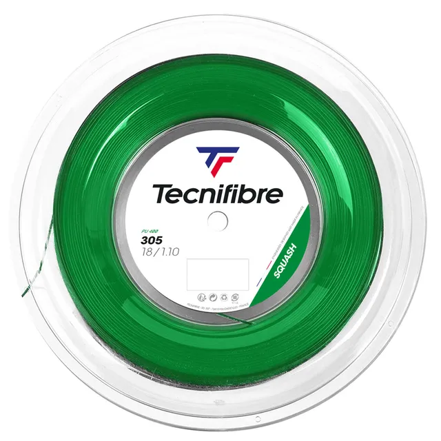 tecnifibre-305-squash-saite-gr-n-200-m-rolle-f-r-touch-komfort-und-haltbarkeit image 1