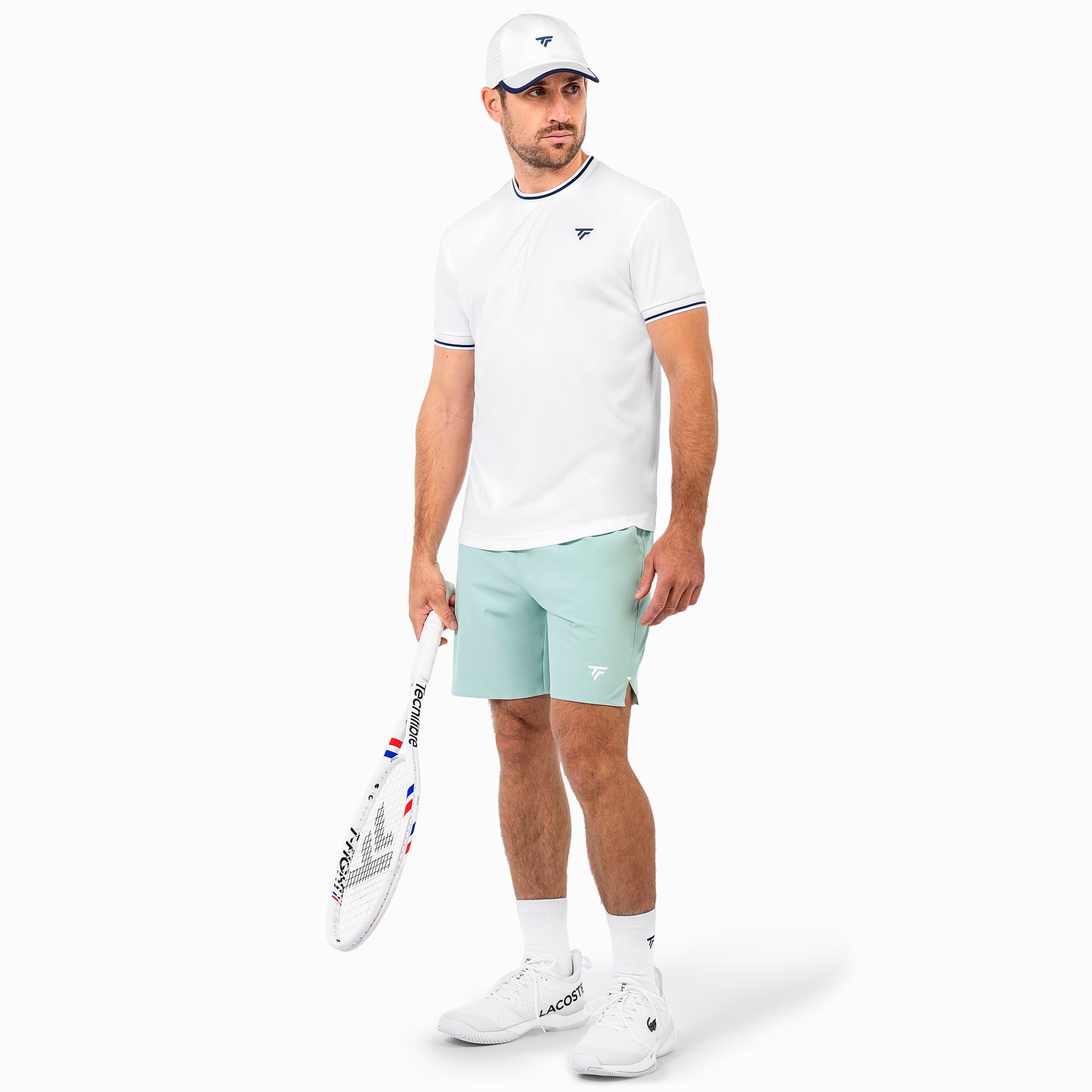 tecnifibre-tech-tee-white-herren-atmungsaktives-mesh-t-shirt image 2