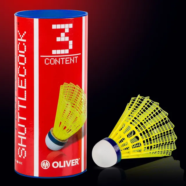 oliver-pro-tec-5-badmintonb-lle-3er-blau-nylon-mittlere-geschwindigkeit image 1