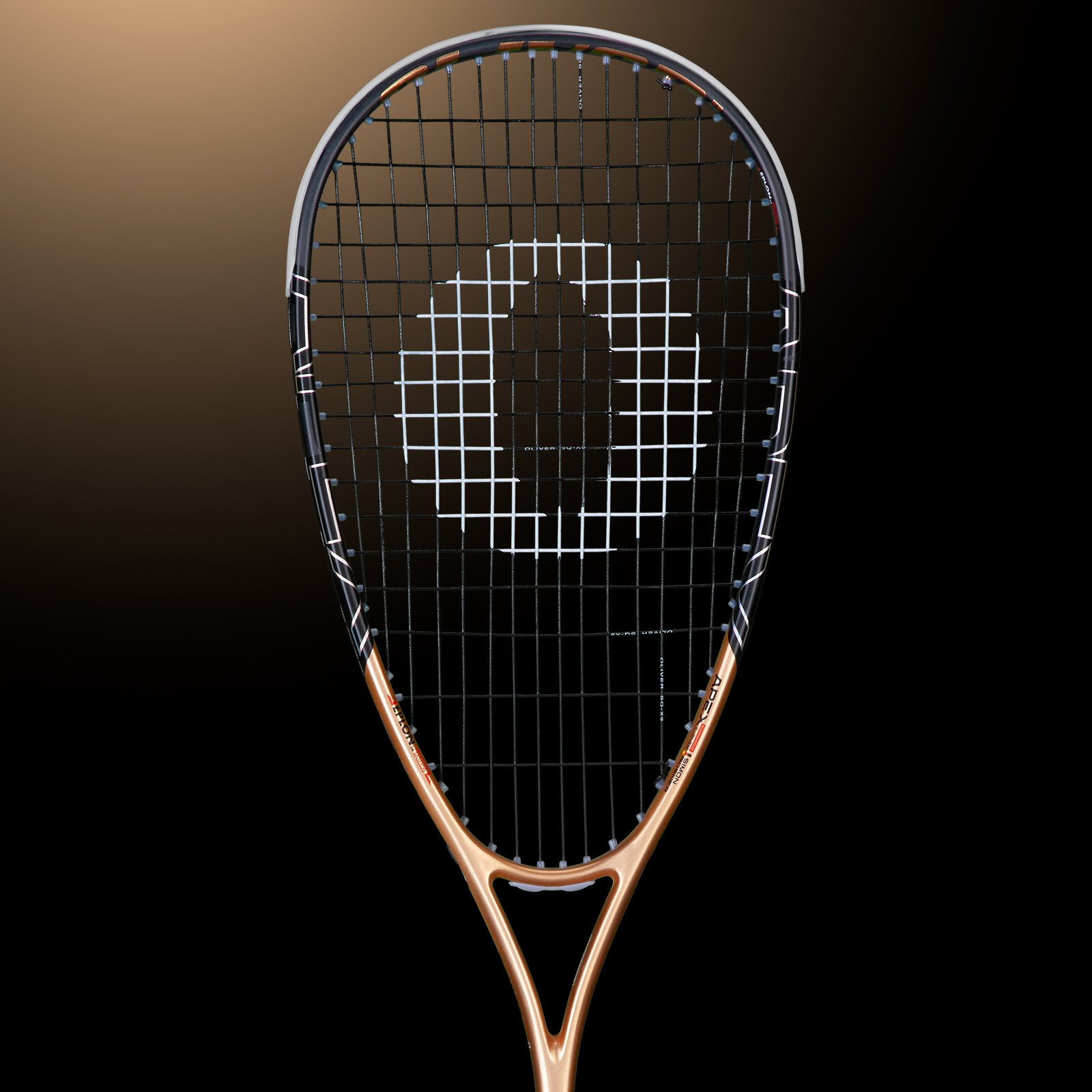 oliver-apex-320-ce-squashschl-ger-wei-schwarz-ros-gold image 2