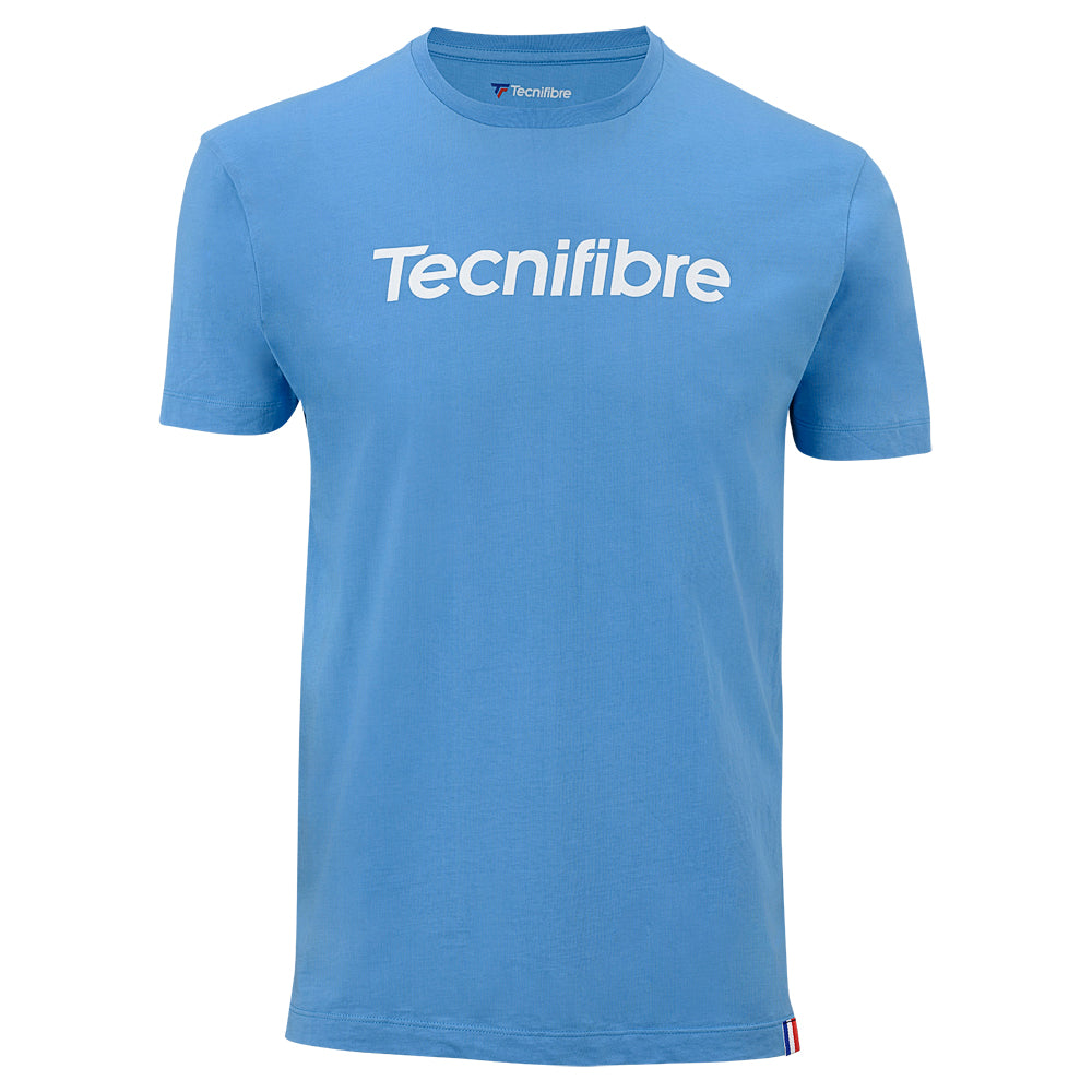 tecnifibre-team-cotton-t-shirt-herren-azur-100-baumwolle image 2