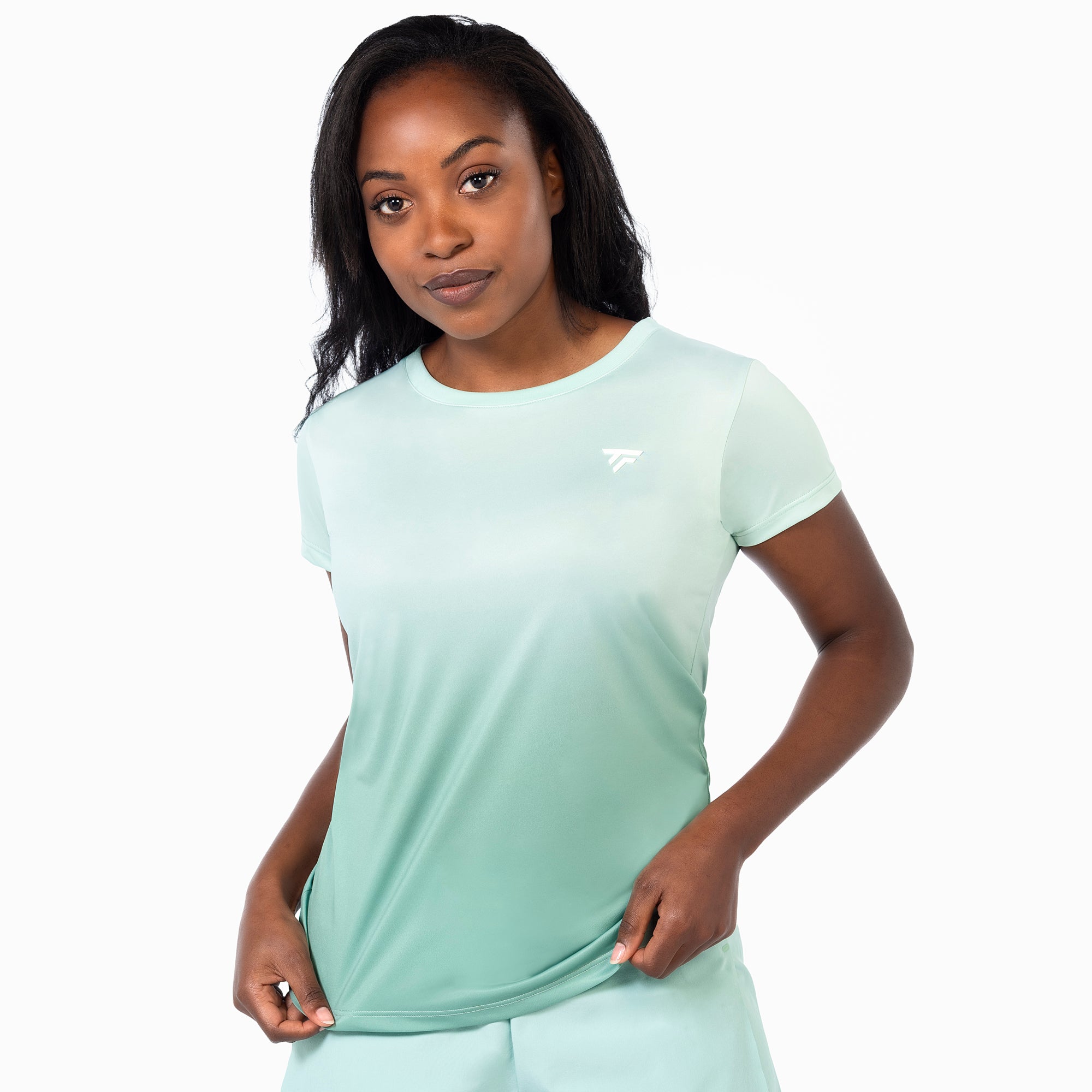 tecnifibre-t-shirt-x-loop-tee-sage-damen-tennis-shirt image 1