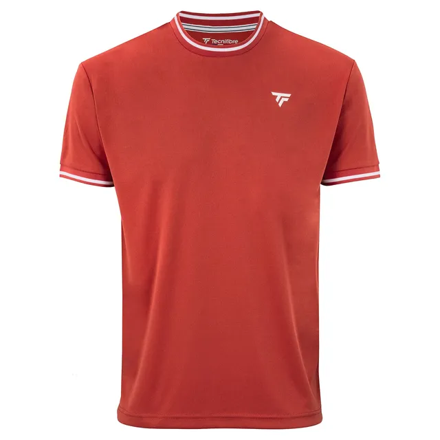 tecnifibre-tech-tee-t-shirt-jungen-terracotta-atmungsaktives-mesh-tennisbekleidu image 1