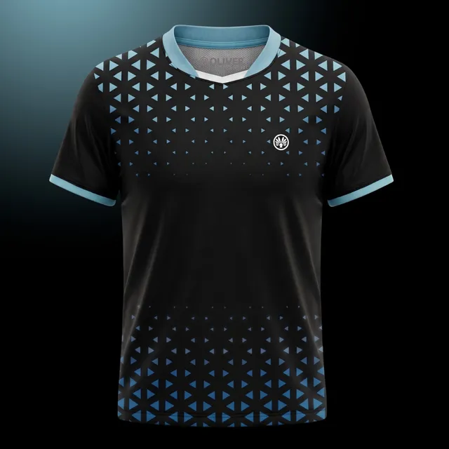 oliver-palermo-performance-t-shirt-schwarz-blau image 1