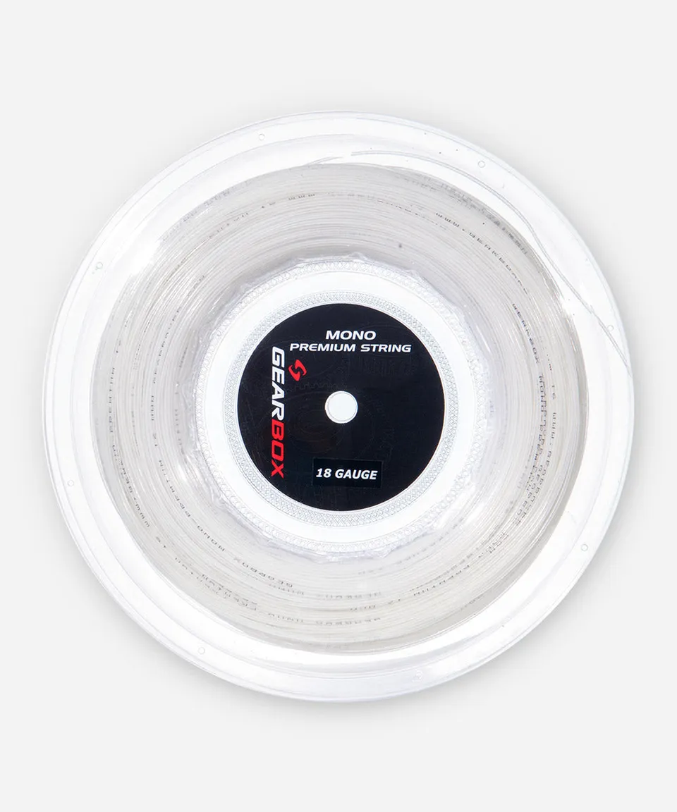 gearbox-mono-core-string-reel-clear-racquetball-saite-200-m-rolle image 1