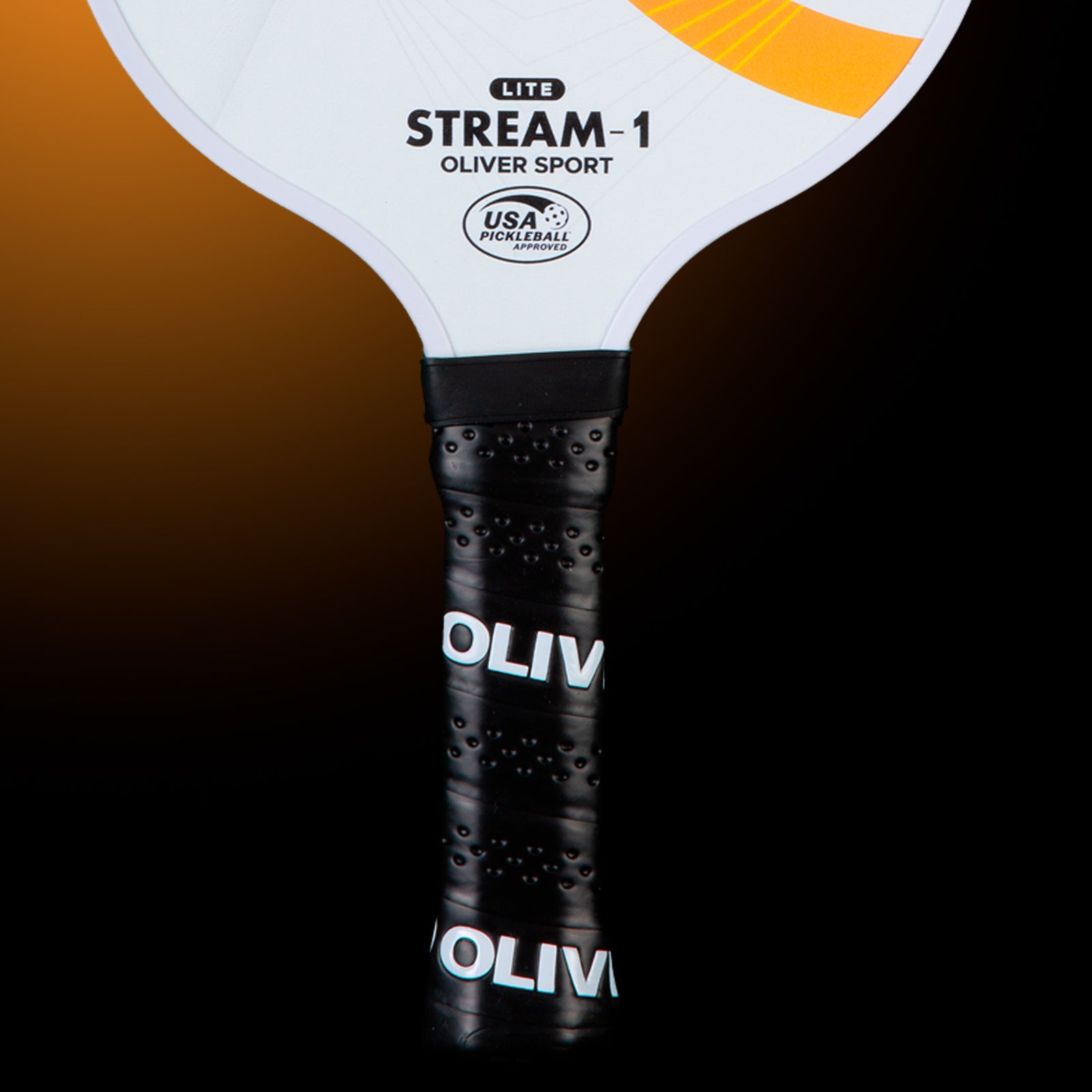 oliver-stream-1-lite-pickleball-schl-ger-wei-orange-13-mm-elongated image 4