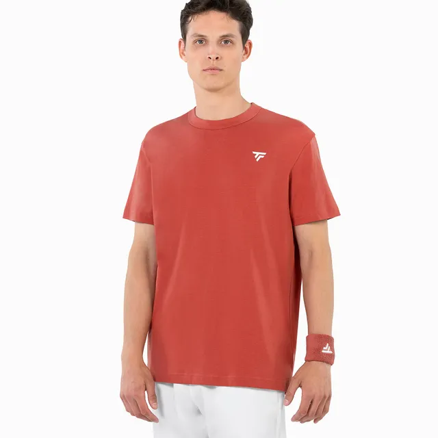 tecnifibre-t-shirt-graphic-tee-herren-terracotta-leichtes-atmungsaktives-t-shirt image 1