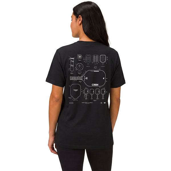 crbn-pickleball-blueprint-tee-baumwoll-t-shirt image 4