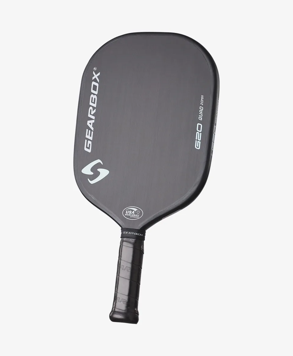 gearbox-g20-quad-20mm-pickleball-paddel-carbon image 1