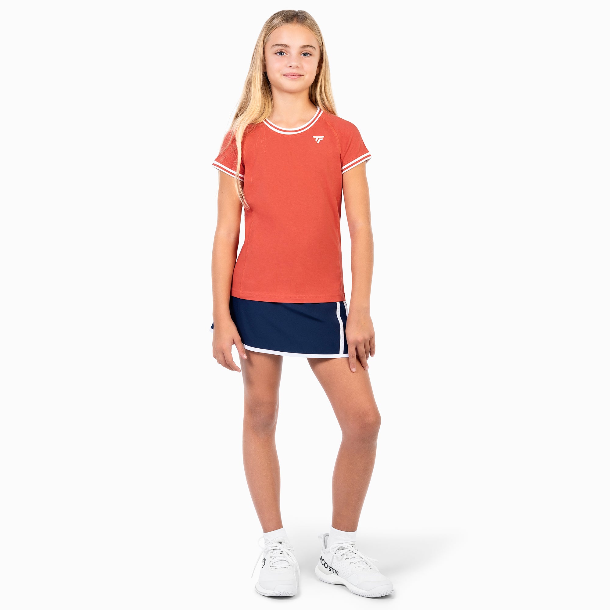 tecnifibre-stretch-tee-t-shirt-terracotta-m-dchen-bio-baumwolle image 1