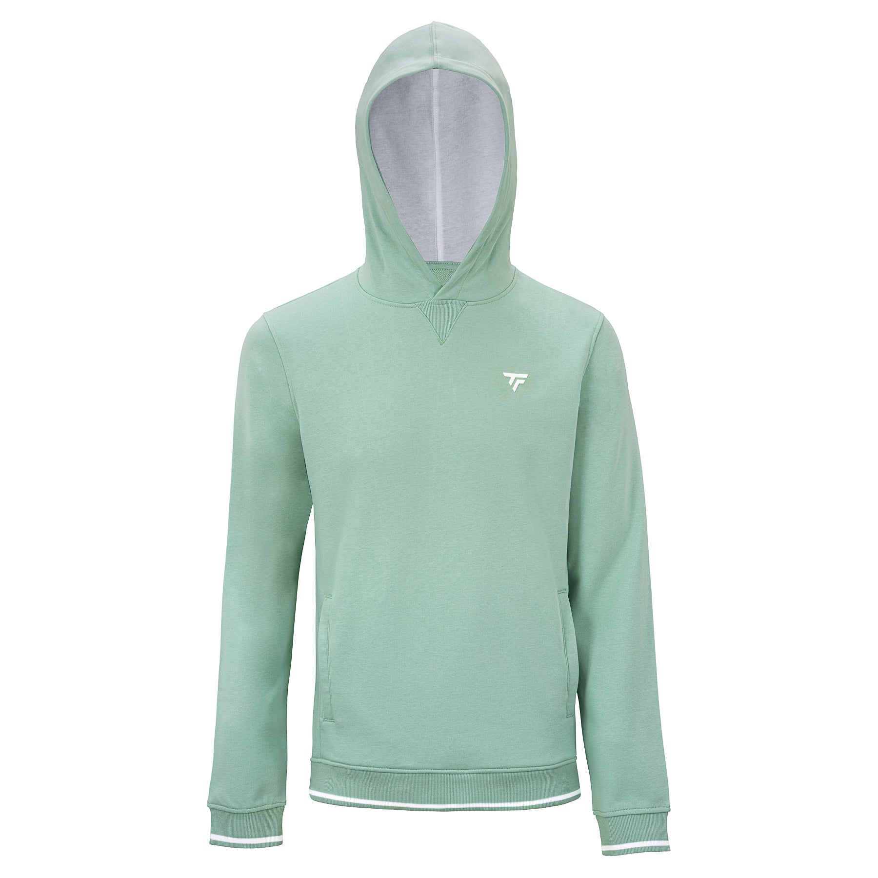 tecnifibre-terry-hoodie-sage-m-dchen-warmer-kapuzenpullover-mit-2-seitentaschen image 2