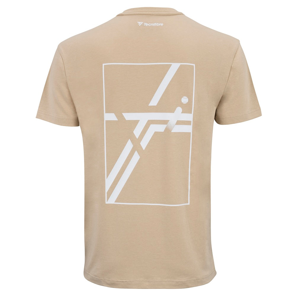 tecnifibre-t-shirt-graphic-tee-homme-sand-leichtes-herren-tennisshirt-mit-grafik image 2
