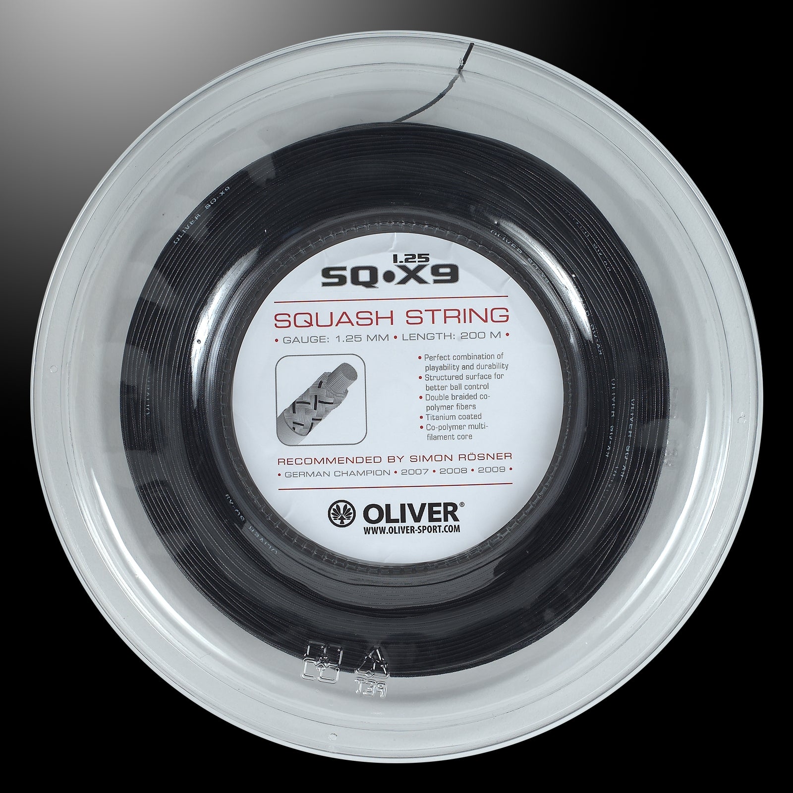 oliver-sq-x9-squashsaite-200-m-rolle-1-25-mm-strukturiert image 1