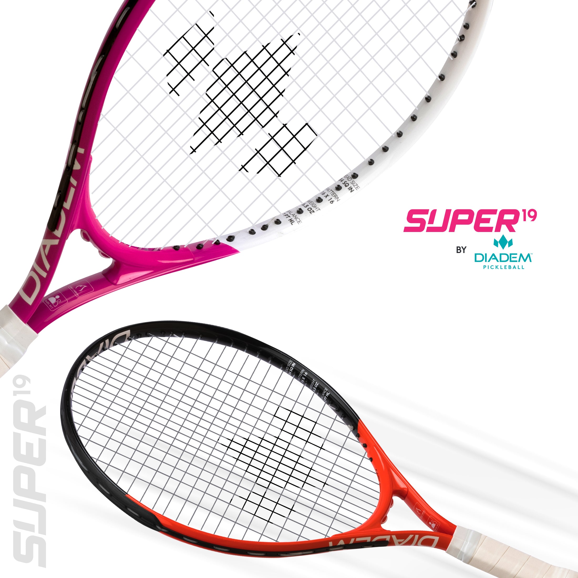 diadem-super-19-junior-tennisschl-ger-19-zoll-rot-pink image 8