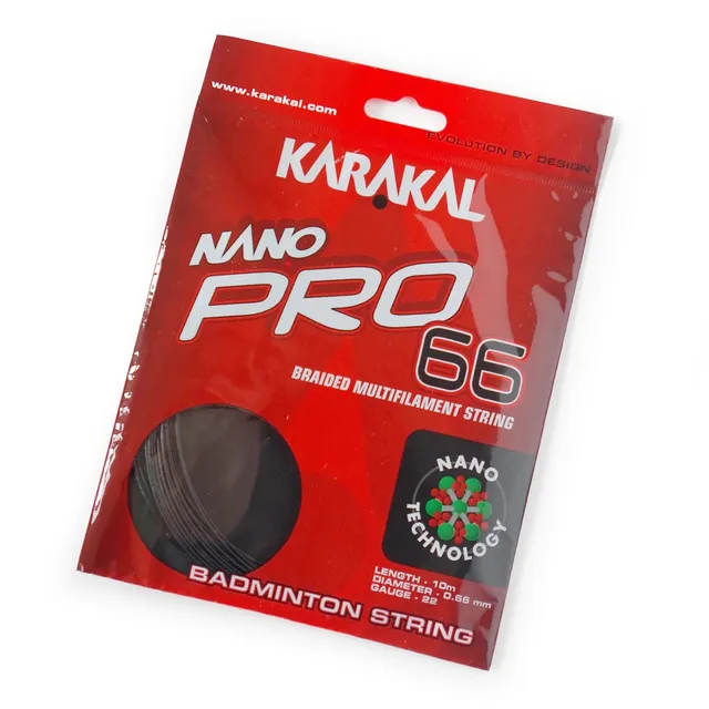 karakal-nano-pro-66-badmintonsaite-0-66-mm-multifilament-saite-10-m-set-schwarz image 1