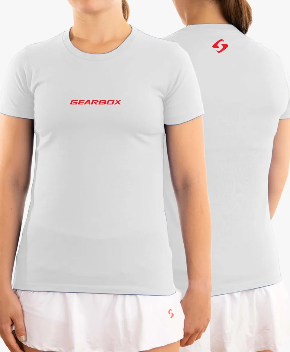 gearbox-emblem-damen-cotton-tee-wei-lifestyle-t-shirt image 1