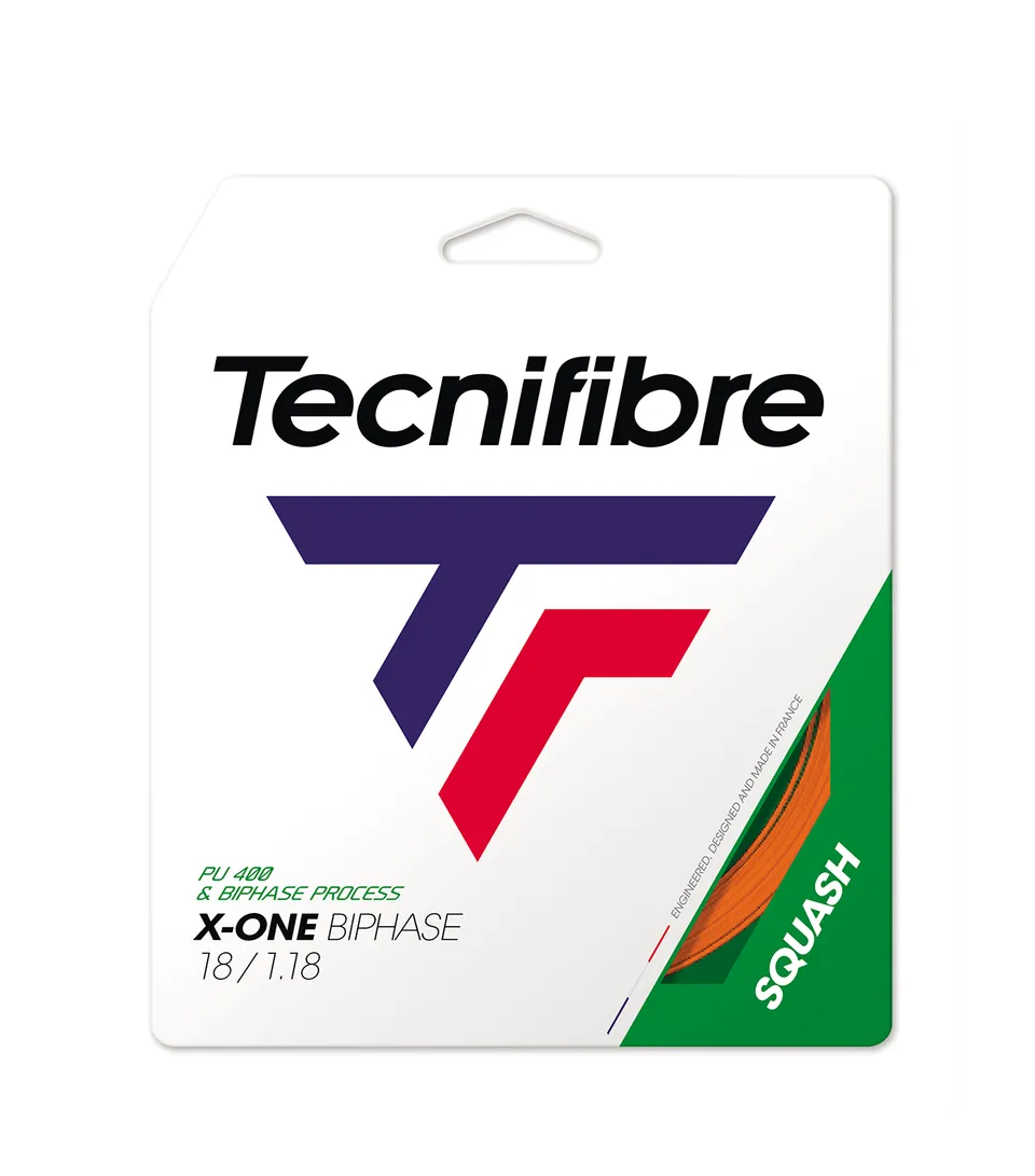 tecnifibre-x-one-biphase-squash-orange-saite image 1