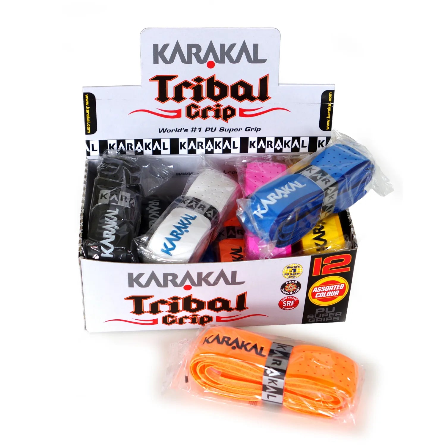 karakal-pu-super-tribal-grip-box-mit-12-griffb-ndern-f-r-squash-tennis-badminton image 4