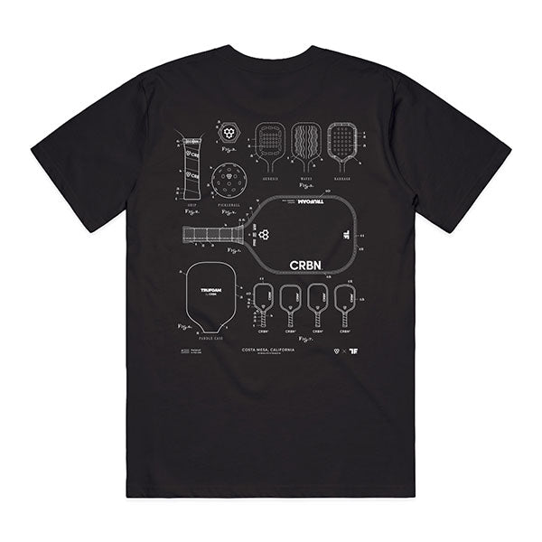 crbn-pickleball-blueprint-tee-baumwoll-t-shirt image 2