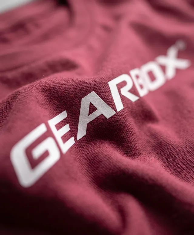 gearbox-gb-og-herren-baumwoll-t-shirt-maroon image 1