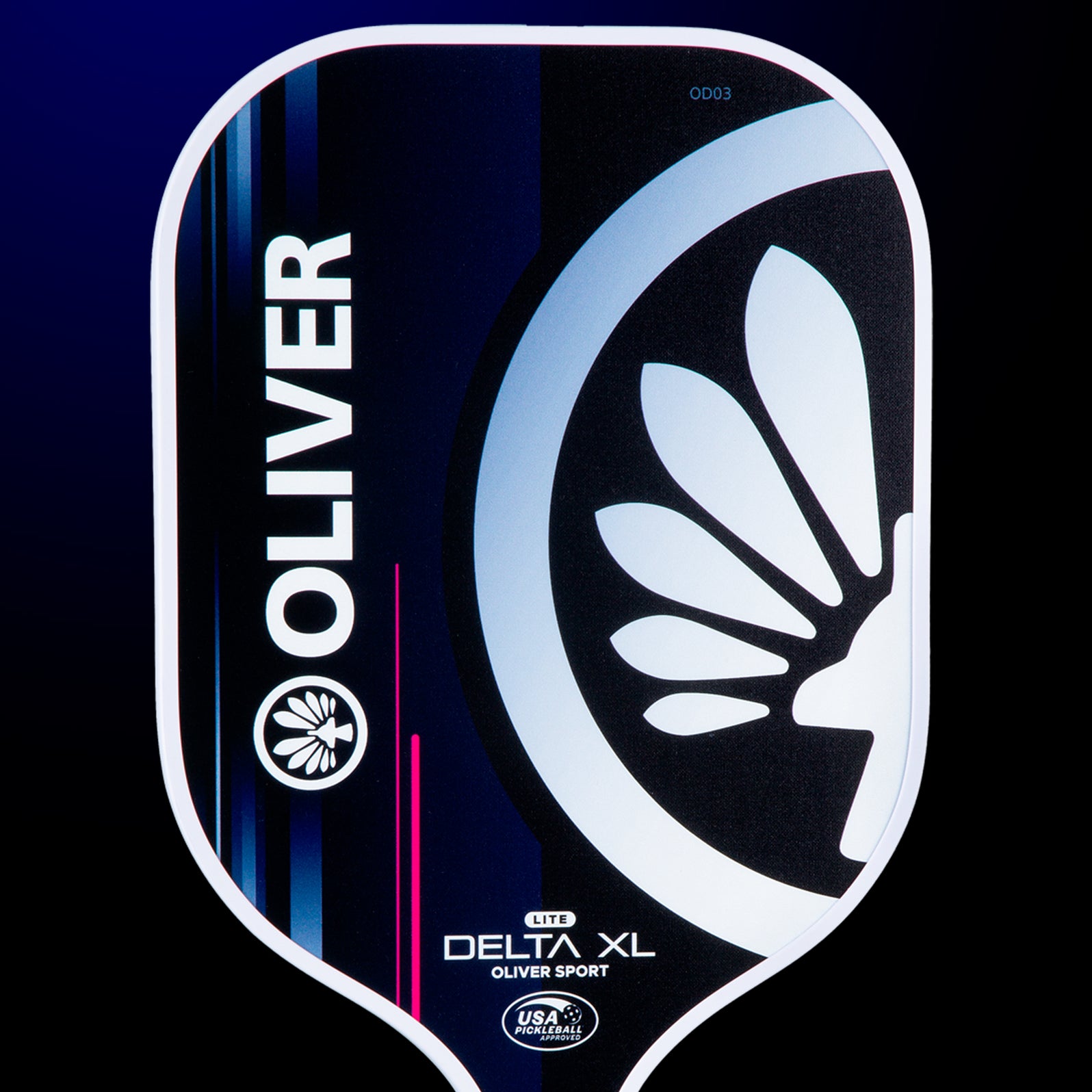oliver-delta-xl-lite-pickleball-paddle-220-g-purple-pink image 3