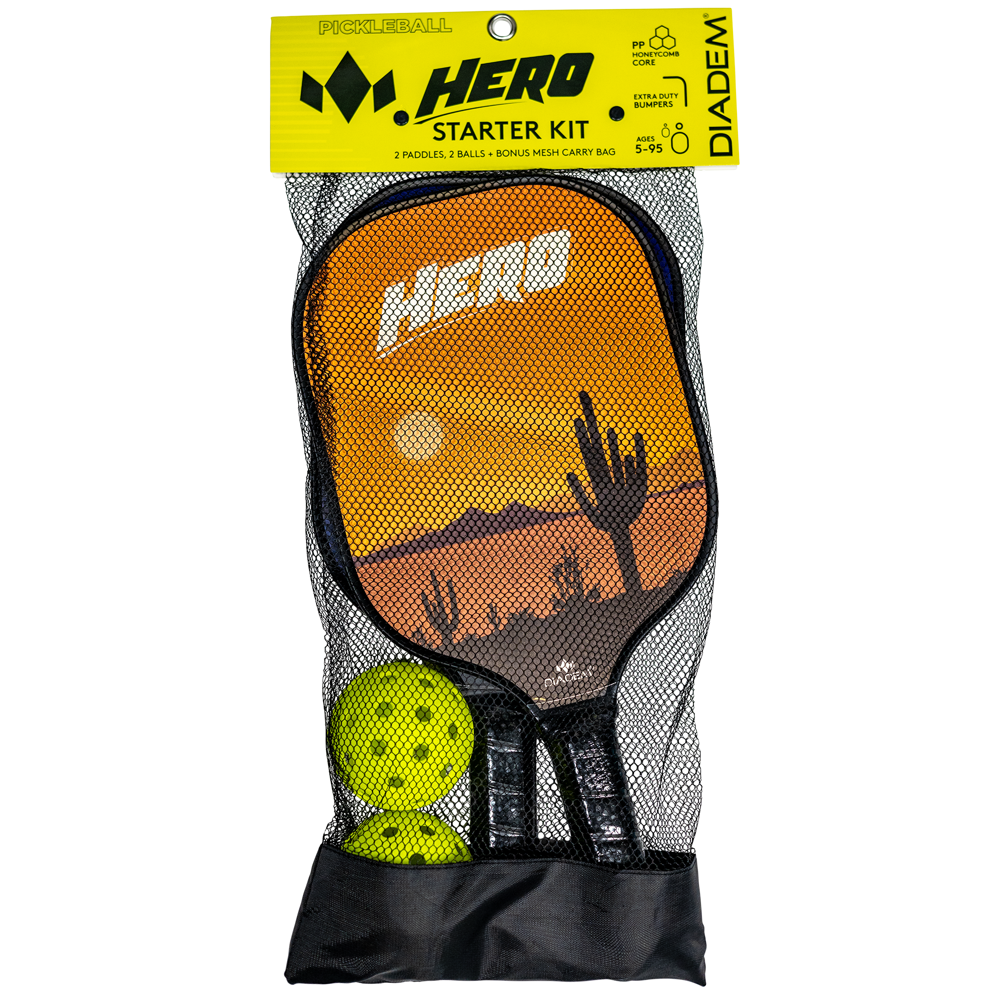 diadem-hero-starter-kit-pickleball-set-2-paddles-b-lle-tasche image 3