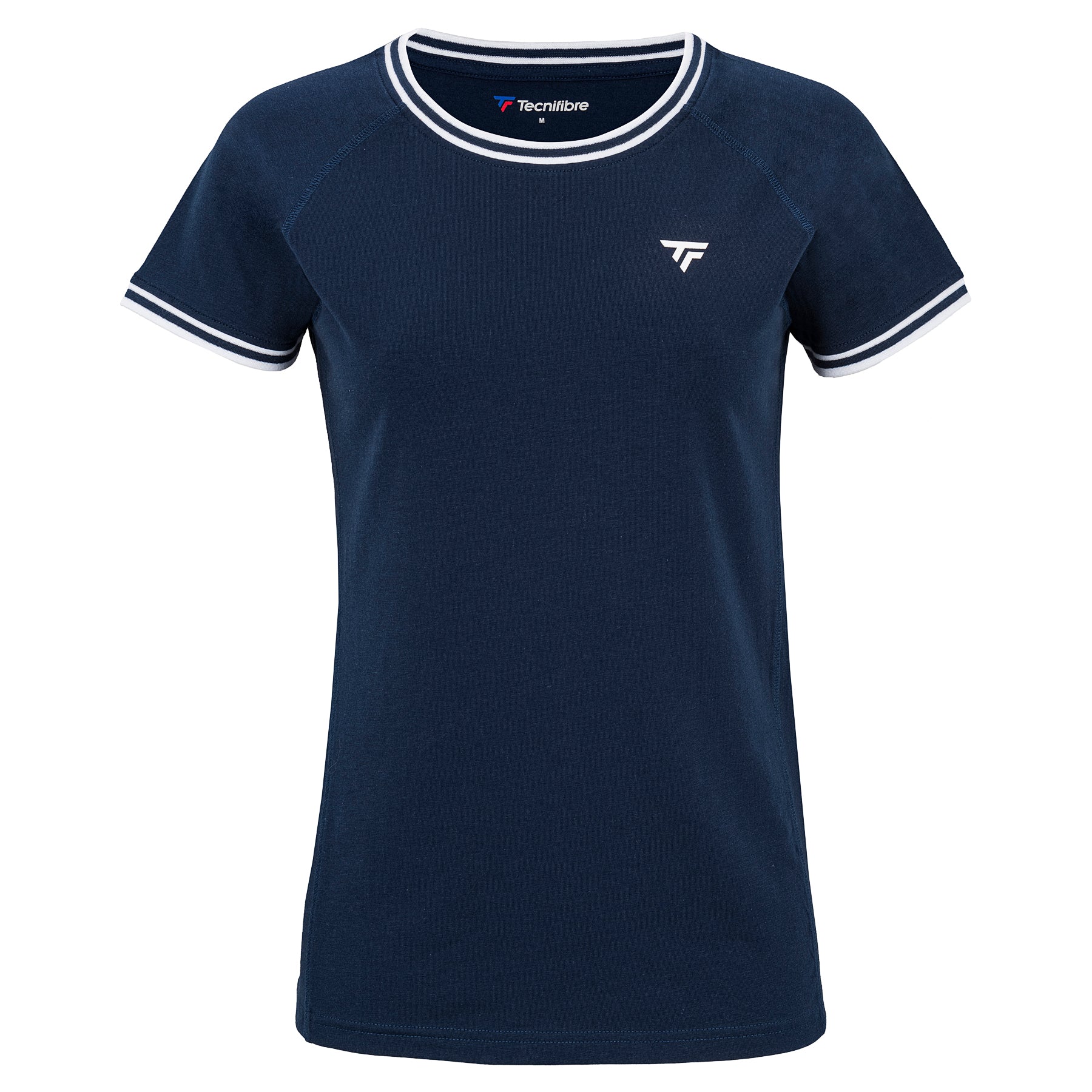 tecnifibre-stretch-tee-marine-damen-dehnbares-t-shirt-aus-bio-baumwolle image 4