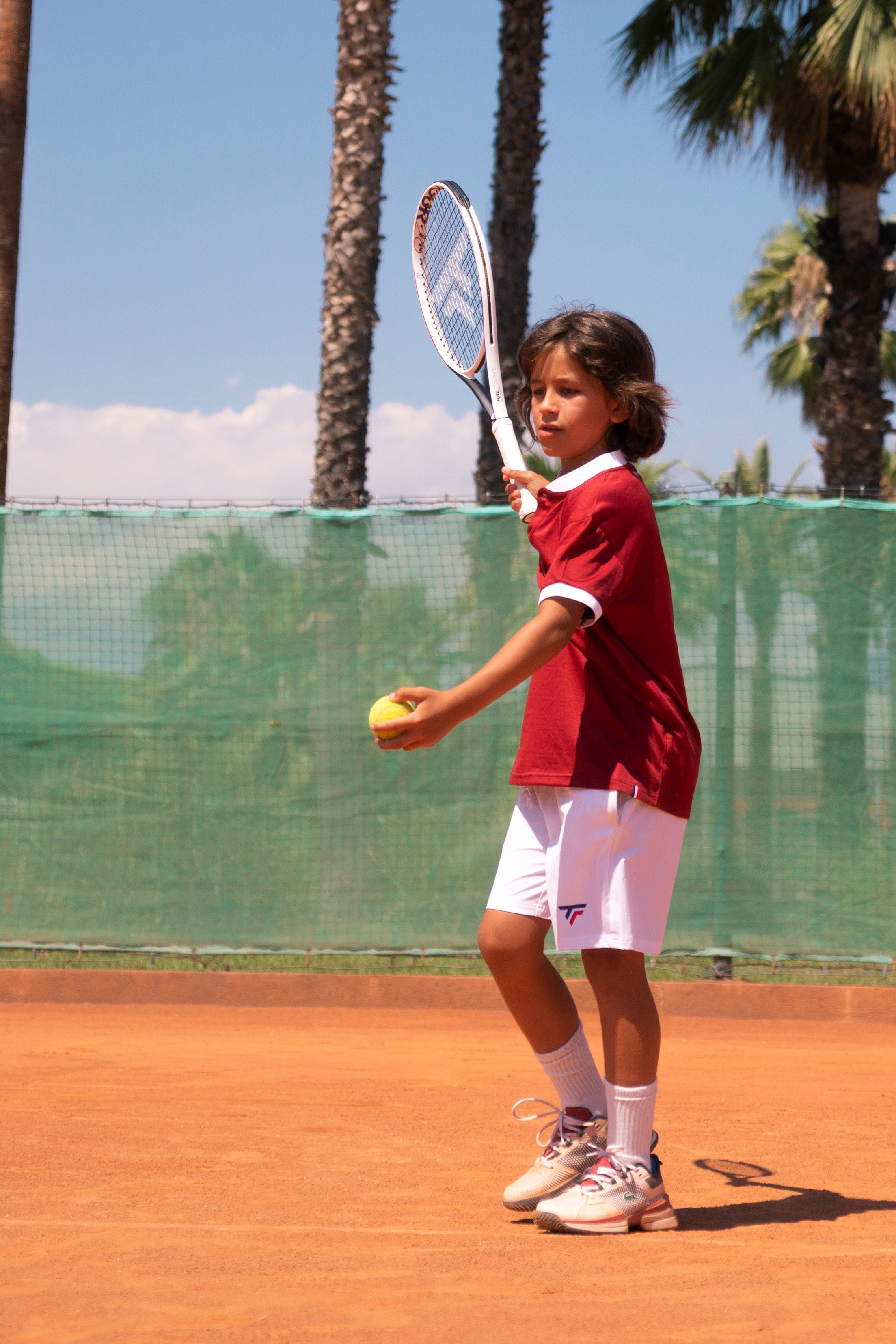 tecnifibre-team-mesh-polo-cardinal-garcon-kinder-poloshirt-atmungsaktiv-standard image 3