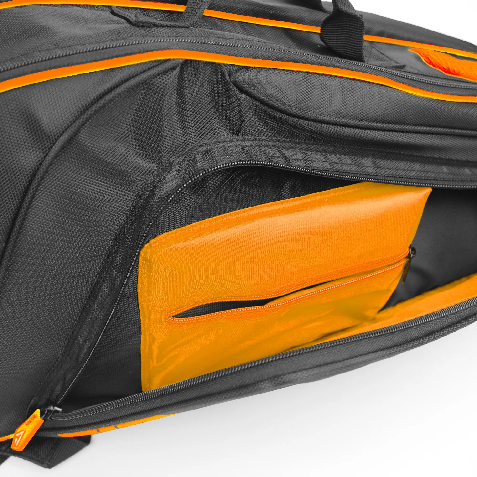 karakal-pro-tour-match-2-2-racketbag-4-schl-ger-orange-trimmung image 4