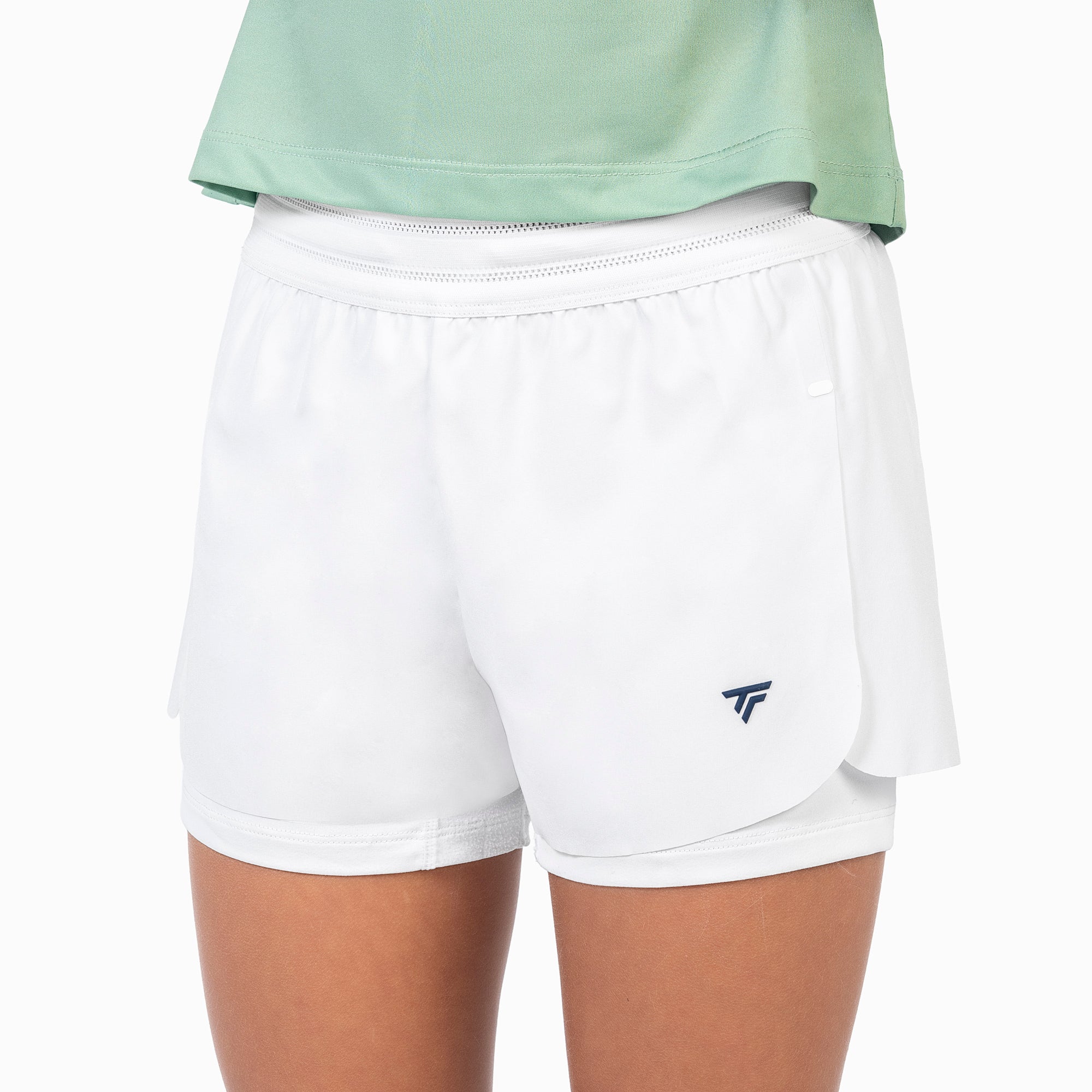 tecnifibre-t-fight-stretch-short-white-m-dchen-ultra-leichte-tennis-shorts-mit-i image 2