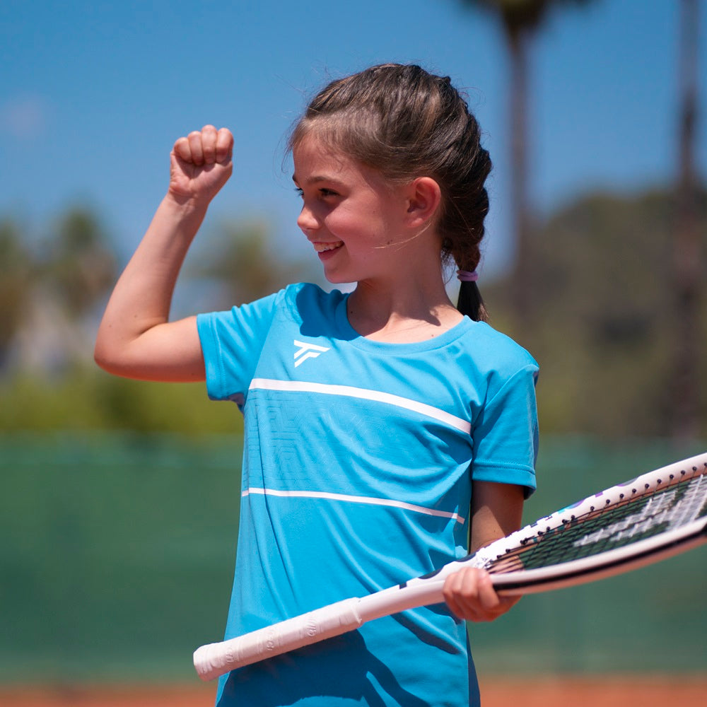 tecnifibre-team-tech-tee-azur-fille-m-dchen-tennis-shirt-stretch image 2