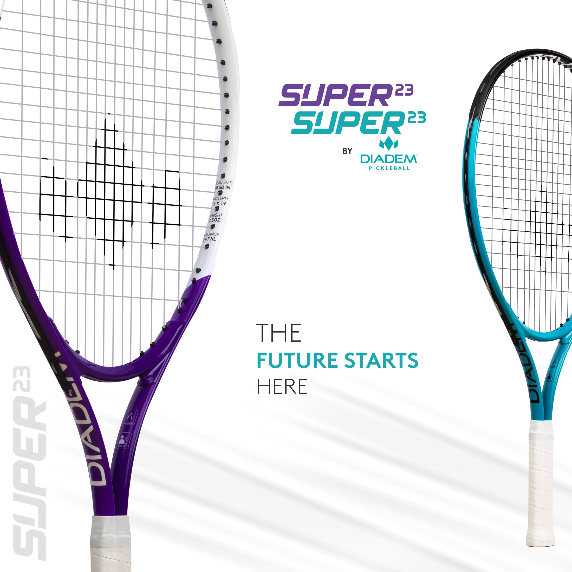 diadem-super-23-junior-tennisschl-ger-23-zoll-teal-lila image 4