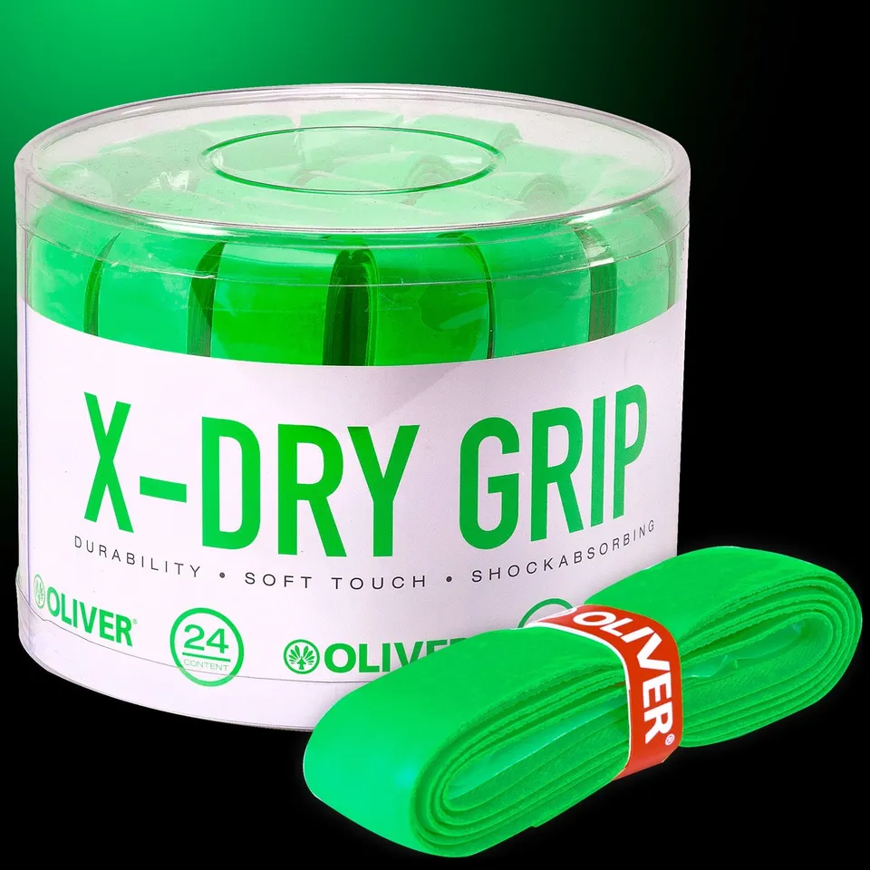 oliver-x-dry-grip-24er-box-gr-n-badminton-squash-griffb-nder image 1